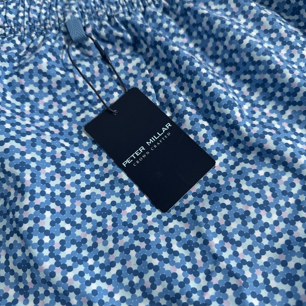 NEW Millar Crown Crafted Men's Size 2XL Palma Dot Print Swim Trunks XXL $110